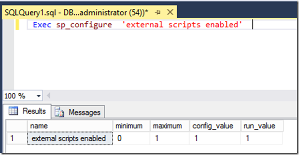SQL Server 2016 Verify Scripting Enabled
